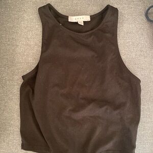 Black tank top